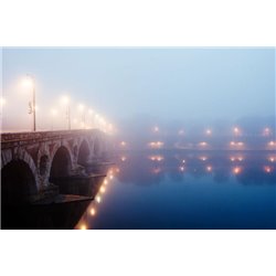 Утренний туман - Фотообои Расширяющие пространство - Модульная картины, Репродукции, Декоративные панно, Декор стен