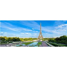 Картина на холсте по фото Модульные картины Печать портретов на холсте Летний Париж - Фотообои архитектура|Париж