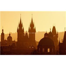 Картина на холсте по фото Модульные картины Печать портретов на холсте Город на рассвете - Черно-белые фотообои