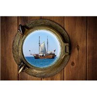 Вид на море из иллюминатора - Вид из окна