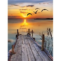 Причал - Фотообои Закаты и рассветы