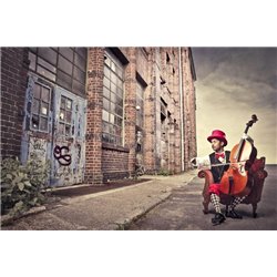 Уличный музыкант - Фотообои люди|мужчины - Модульная картины, Репродукции, Декоративные панно, Декор стен