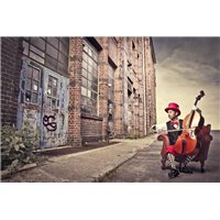 Уличный музыкант - Фотообои люди|мужчины