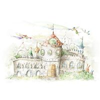 Портреты картины репродукции на заказ - Рисунок замка - Фотообои детские|универсальные