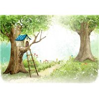 Портреты картины репродукции на заказ - Сказочный лес - Фотообои Арт