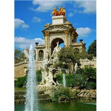 Картина на холсте по фото Модульные картины Печать портретов на холсте Фонтан - Фотообои архитектура|Соборы и дворцы