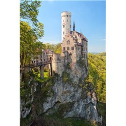 Замок на скалах - Фотообои Замки - Модульная картины, Репродукции, Декоративные панно, Декор стен