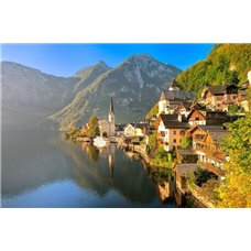 Картина на холсте по фото Модульные картины Печать портретов на холсте Горное озеро - Фотообои горы