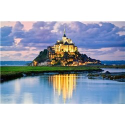 Крепость у озера - Фотообои Замки - Модульная картины, Репродукции, Декоративные панно, Декор стен