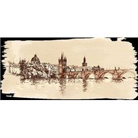 Портреты картины репродукции на заказ - Мост через реку - Фотообои Арт