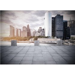 Набережная - Фотообои Современный город - Модульная картины, Репродукции, Декоративные панно, Декор стен