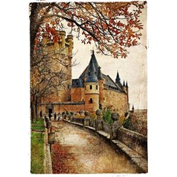 Старинный замок - Фотообои винтаж - Модульная картины, Репродукции, Декоративные панно, Декор стен