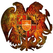 Картина на холсте по фото Модульные картины Печать портретов на холсте Герб Армении - Фотообои винтаж