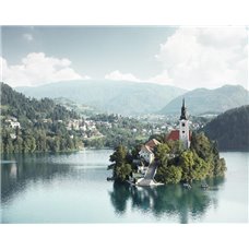 Картина на холсте по фото Модульные картины Печать портретов на холсте Дом на острове - Фотообои архитектура