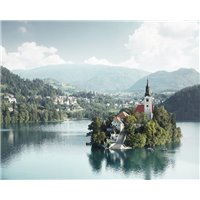 Портреты картины репродукции на заказ - Дом на острове - Фотообои архитектура