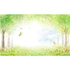 Картина на холсте по фото Модульные картины Печать портретов на холсте Волшебный лес - Фотообои детские|универсальные