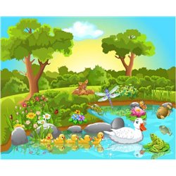 Озеро - Фотообои детские|универсальные - Модульная картины, Репродукции, Декоративные панно, Декор стен