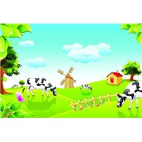 Портреты картины репродукции на заказ - Коровы - Фотообои детские|универсальные