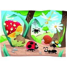 Картина на холсте по фото Модульные картины Печать портретов на холсте Букашки - Фотообои детские|универсальные