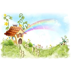 Радужный дом - Фотообои детские|универсальные - Модульная картины, Репродукции, Декоративные панно, Декор стен