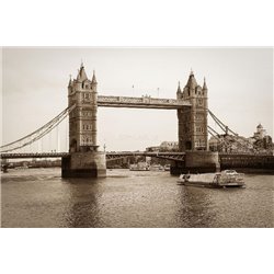 Тауэрский мост - Черно-белые фотообои - Модульная картины, Репродукции, Декоративные панно, Декор стен
