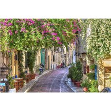 Картина на холсте по фото Модульные картины Печать портретов на холсте Улочка - Фотообои Расширяющие пространство