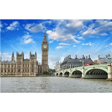 Картина на холсте по фото Модульные картины Печать портретов на холсте Часовая башня в Лондоне - Фотообои Старый город