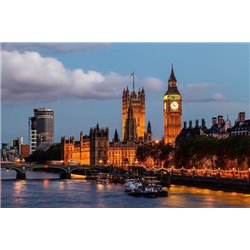 Ночная панорама Лондона - Фотообои архитектура|Лондон - Модульная картины, Репродукции, Декоративные панно, Декор стен