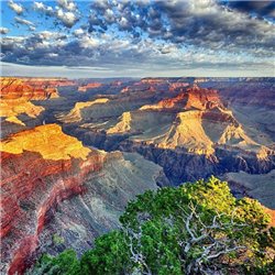 Закат над каньоном - Фотообои природа - Модульная картины, Репродукции, Декоративные панно, Декор стен