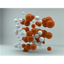 Абстрактные сферы - 3D фотообои|3D фигуры - Модульная картины, Репродукции, Декоративные панно, Декор стен