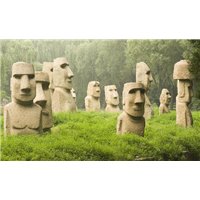 Портреты картины репродукции на заказ - Каменные статуи - Фотообои архитектура