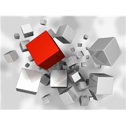 Кубы - 3D фотообои|3D расширяющие пространство - Модульная картины, Репродукции, Декоративные панно, Декор стен