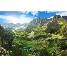 Картина на холсте по фото Модульные картины Печать портретов на холсте Вид на горы - Фотообои горы