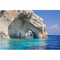 Портреты картины репродукции на заказ - Скалы над морем - Фотообои горы