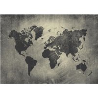 Портреты картины репродукции на заказ - Карта в винтажном стиле - Фотообои винтаж