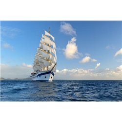 Корабль в море - Фотообои Техника и транспорт|корабли - Модульная картины, Репродукции, Декоративные панно, Декор стен