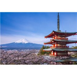 Пагода - Фотообои горы - Модульная картины, Репродукции, Декоративные панно, Декор стен