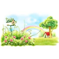 Волшебная поляна - Фотообои детские|мультфильмы - Модульная картины, Репродукции, Декоративные панно, Декор стен
