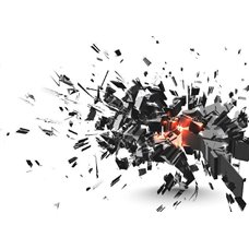 Картина на холсте по фото Модульные картины Печать портретов на холсте Взрыв - 3D фотообои|3D расширяющие пространство
