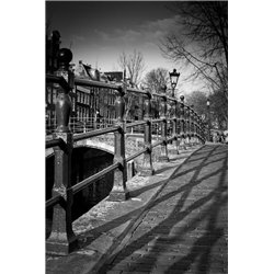 Поручни моста - Фотообои Современный город|Англия - Модульная картины, Репродукции, Декоративные панно, Декор стен