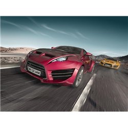Автомобили на дороге - Фотообои Техника и транспорт|автомобили - Модульная картины, Репродукции, Декоративные панно, Декор стен