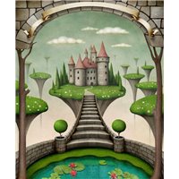 Портреты картины репродукции на заказ - игрушечные замки - Фотообои Иллюстрации