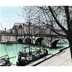 причал - Фотообои Иллюстрации - Модульная картины, Репродукции, Декоративные панно, Декор стен