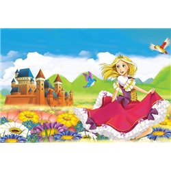 Принцесса в саду - Фотообои детские|для девочки - Модульная картины, Репродукции, Декоративные панно, Декор стен