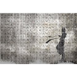 Стена с иероглифами - Дизайнерские|модерн - Модульная картины, Репродукции, Декоративные панно, Декор стен