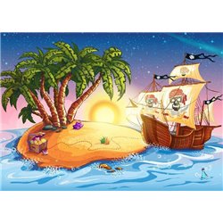 Пиратский корабль - Фотообои детские|для мальчика - Модульная картины, Репродукции, Декоративные панно, Декор стен