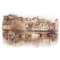Портреты картины репродукции на заказ - Старый город - Фотообои винтаж