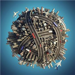 Миниатюрная планета - 3D фотообои|3D фигуры - Модульная картины, Репродукции, Декоративные панно, Декор стен