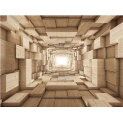 Конец туннеля - 3D фотообои|3D расширяющие пространство - Модульная картины, Репродукции, Декоративные панно, Декор стен