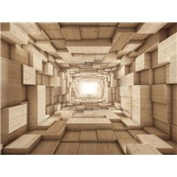 Конец туннеля - 3D фотообои|3D расширяющие пространство
